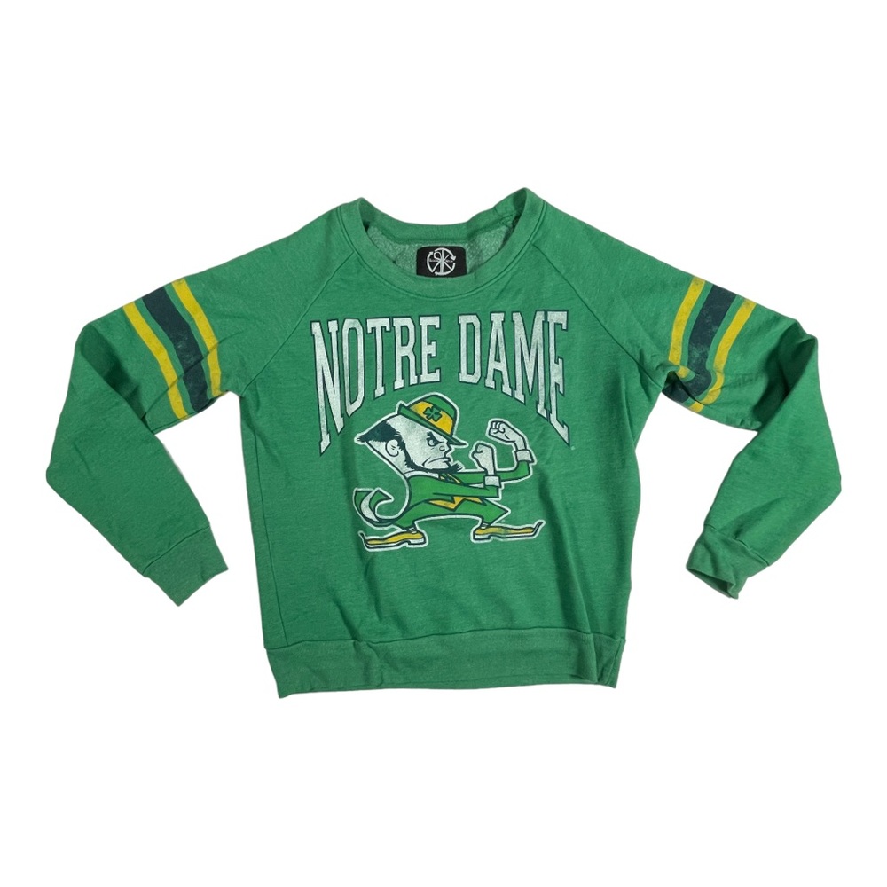 XS Notre Dame Fighting Irish Sweatshirt Recycled Karma